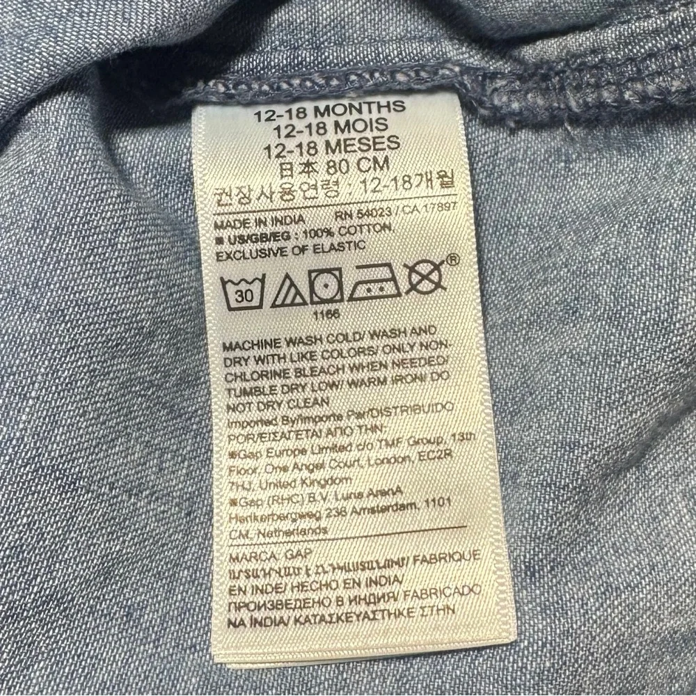 Baby GAP Chambray Smocked Dress